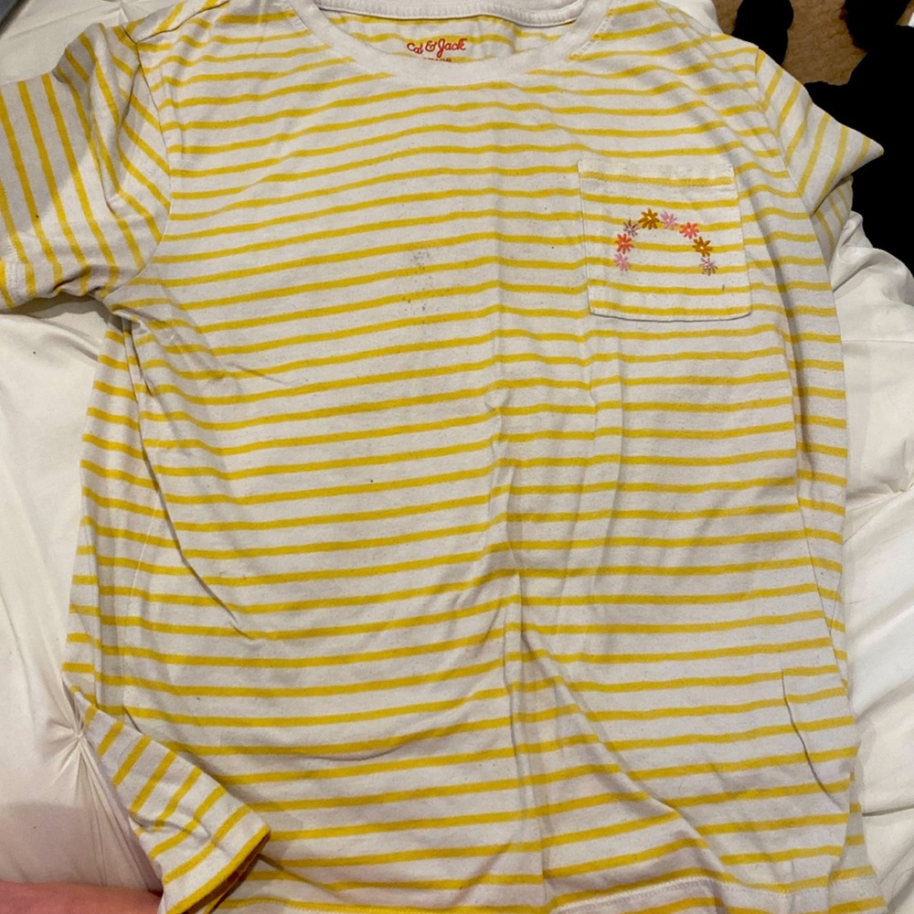 Cat & Jack, XL (14/16), white & yellow with flowers